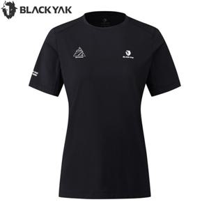 블랙야크 여성 경량 티셔츠 트레일러닝 라운드 반팔티2 1BYRTFU502BK