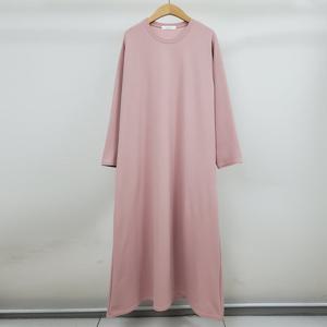 샵앤) 국산 여성 라운드 데일리 무지 임부 롱원피스 LL-WDR-4850-핑크