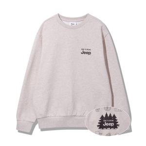 [지프]남여공용) 등판 프린트 맨투맨 티셔츠 JQ3TSU891