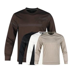 럭스골프 남성 수입 라운드넥 긴팔 스웨트 셔츠 OT25A435