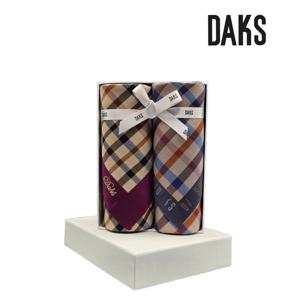 [닥스(손수건)]2매 선염 손수건 세트 DDO1215/DEI2106