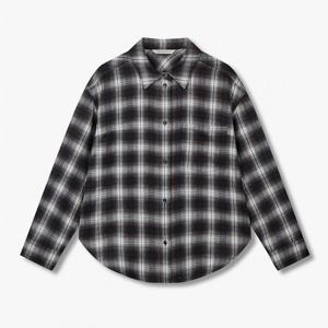 [보브]체크 패턴 베이직 블라우스 7155460800