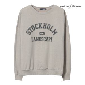 나인식스뉴욕  스톡홀름 프린팅 맨투맨 티셔츠 (NP9TS012M0)