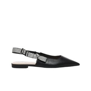 디올 뚜주흐 퍼포레이티드 서플 램스킨 슬링백 플랫 블랙 KCF009CEL-900