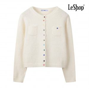 [르샵] 레인보우 버튼 부클 니트 가디건 (BP9KC008A)
