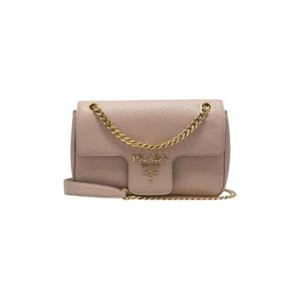 프라다 사피아노 레더 체인 숄더백 파우더 핑크 1BD193-2B1N-F0236