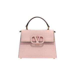 발렌티노 스몰 스탐파 알체 카프스킨 V 슬링 탑 핸들백 워터 라일락 B0F53KGW6E0