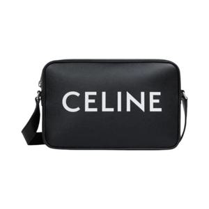 셀린느 스무스 카프스킨 셀린느 프린트 미디움 메신저백 블랙 194503DOT-38SI
