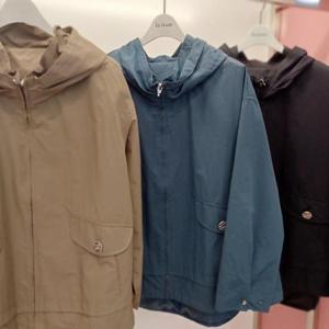 Latium HC06 품넉넉한 밑단스트링 반후드 집업 깔끔한 가을 점퍼 T2553jp03