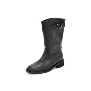 [무크]엠.무크 아우라 소가죽 투웨이 하프부츠 블랙 516523702AA