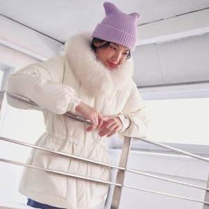 [LAP] 폭스퍼 허리 스트링 하프 다운 AQ4PDB65