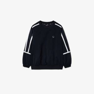 휠라키즈긴팔티 TQJ FK2WTG4302M-BLK PF 웜업 우븐 패딩 맨투맨