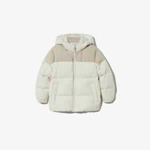 휠라키즈패딩 TQJ FK2DJG4202X-SWH 중힙 배색 구스패딩