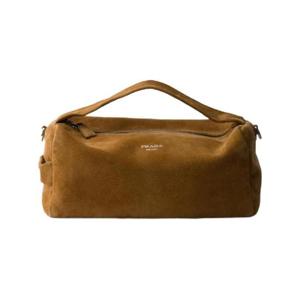 프라다 스웨이드 숄더백 시나몬 2VH194-2C4S-F0401