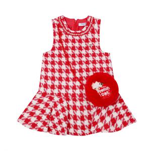 [프렌치캣(백)]레드 트위드 JP/SK 원피스(Q45DBO150)