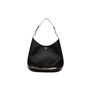 프라다 클레오 브러쉬드 레더 숄더백 블랙 1BC162-ZO6-F0002