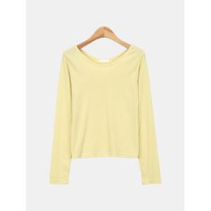 [스콰즈] 여자 캐주얼 기본 면 스판 레이어드 무지 티셔츠 SCHT039