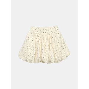 [스콰즈] 여자 도트 벌룬 미니 스커트 데일리 밴딩 치마 SPPAP001