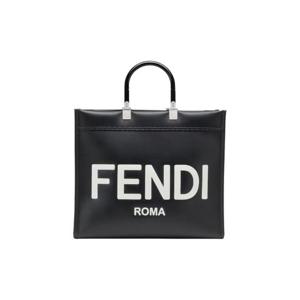 펜디 로마 선샤인 미디움 레더 쇼퍼백 블랙 8BH386ABVLF1DG7