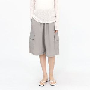 [스콰즈] 남녀공용 반바지 밴딩 카고미디팬츠 트레이닝 바지 SRAP004