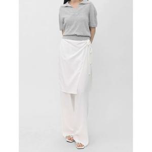 [스콰즈] 여자 바스락 치마바지 캐주얼 랩스커트 밴딩팬츠 SFLP003