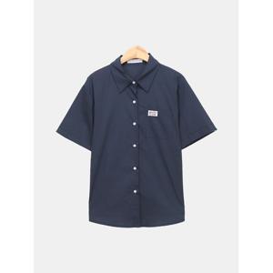 [스콰즈] 여성 여름 코튼 셔츠 카라 라벨 롤업 반팔셔츠 SBB007