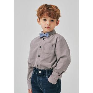 [빈]브라운 체크 블라우스 셔츠 BZ63BL01BN