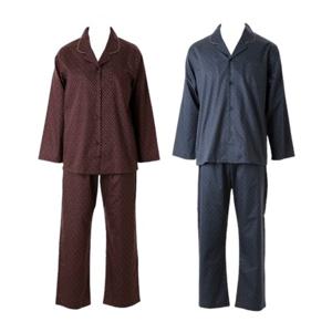 [비너스](커플세트)면100수 부드럽고 광택좋은 페이즐리 커플파자마 VPA4562WM