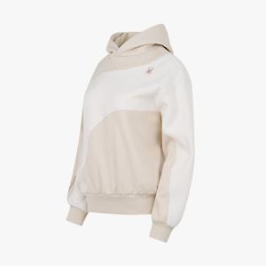 [스파이더] 여성 배색 기모 후드 티셔츠 SPKWCNHD356WIVY