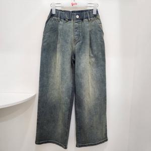 [소이]원턱 와이드 기모  빈티지 진 25W5210