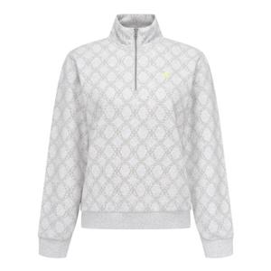 [파리게이츠] (531E4TR483)공용 다이아 패턴 기모 하프집업 긴팔 티셔츠