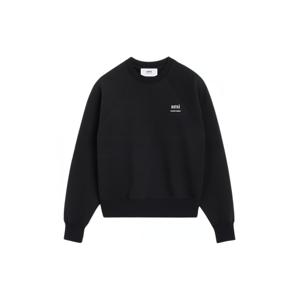 아미 남성 로고 블랙 맨투맨 USW024 747 001