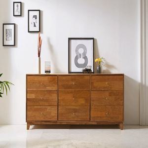 퍼스웰 그린 1180 멀바우원목 LPM 9칸 3단와이드서랍장(GB_015)