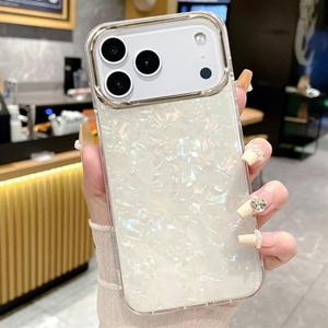 아이폰17 에어 프로 맥스 럭셔리자개 도금카메라보호 하드케이스