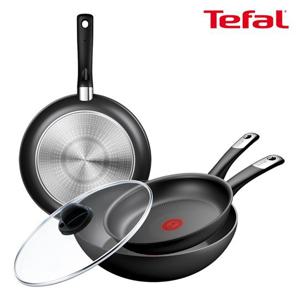 테팔 인덕션 퍼펙트 터치 4종(팬20+28+웍28+정품유리뚜껑)