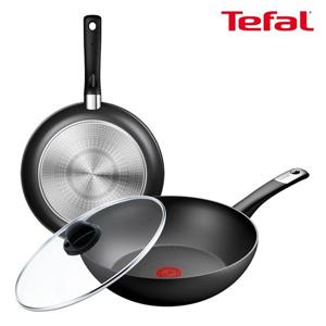 테팔 인덕션 퍼펙트 터치 3종(팬24+웍28+정품유리뚜껑)