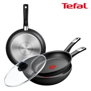 테팔 인덕션 퍼펙트 터치 4종(팬24+28+웍28+정품유리뚜껑)