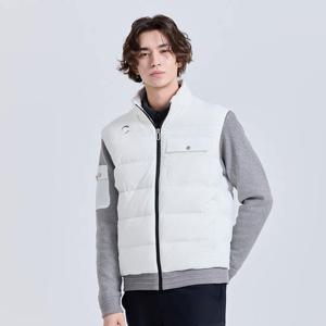 챌린저 남성 니트 하이브리드 숄더 프리 스윙 구스다운 자켓 아이보리 CHE4MJK5403IV