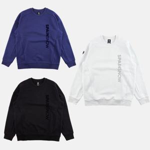 [데상트] 남성 레귤러핏 SPAIN SKI 본딩 플리스 기모 맨투맨 SP321SHT91