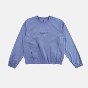 [데상트] 여성 컴포트핏 그래픽 우븐 맨투맨 스카이블루 SP322TWH73