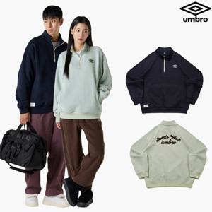 [엄브로] 스웨터라이크 하프집업 맨투맨 UQ421CFSN2