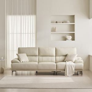 삼익가구 포번 프리미엄 천연면피 소가죽 4인용 소파(스툴제외)