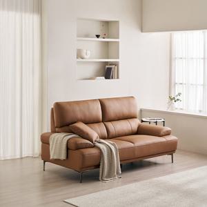 삼익가구 포번 프리미엄 천연면피 소가죽 3인용 소파(스툴제외)