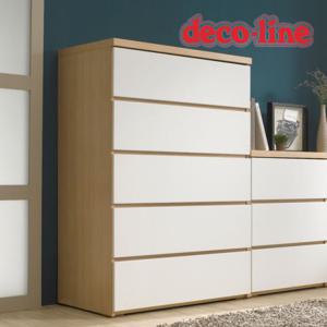 [데코라인] 데니 5단서랍장 메이플