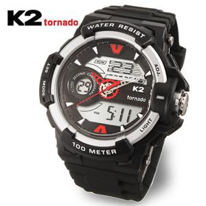 [K2 tornado] 학생용 군인용 아웃도어 스포츠시계 K2-021-SILVER