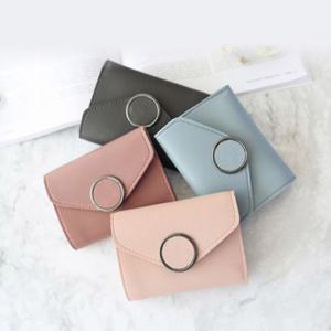 링 버클 가죽 반지갑 여성지갑 여자 장지갑 카드