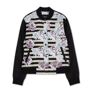 [잭앤질][잭앤질] 스트라이프 꽃패턴 점퍼(32162JP504_BG)