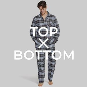 CQR 남성 파마자 순면 잠옷세트 상하의 CQ-HPJ200