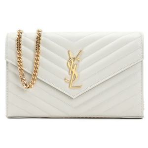 생로랑 모노그램 마틀라세 여성 체인 숄더백 377828 BOW01 9207