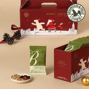 [산과들에]하루견과 원데이발란스그린 20봉 산타세트 (엽서증정)